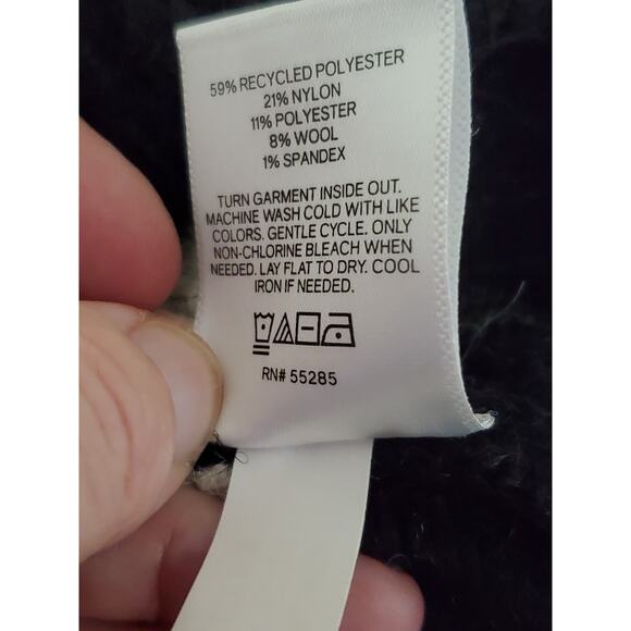 Express Women’s Black & White Striped Sweater Size M | Cozy Knit Pullover - Picture 4 of 11